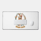 glücklicher Oster Schreibtischunterlage (Tastatur & Maus)