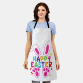 glücklicher Oster Schürze (Getragen)