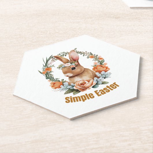 glücklicher Oster Untersetzer (angewinkelt)