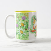 glücklicher Oster Zweifarbige Tasse (Links)