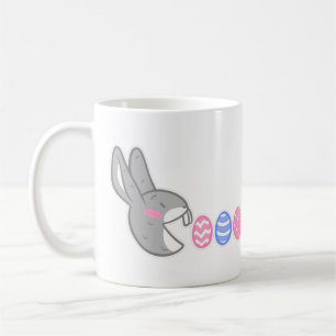 glücklicher Ostereier-Hase lustiger Hase für Gamer Kaffeetasse
