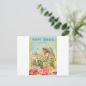 glücklicher Ostergel Feiertagspostkarte (Stehend Vorderseite)