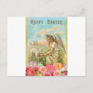 glücklicher Ostergel Feiertagspostkarte