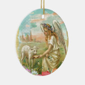 glücklicher Ostergel Keramikornament (Rechts)