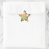 glücklicher Ostergel Stern-Aufkleber (Tasche)