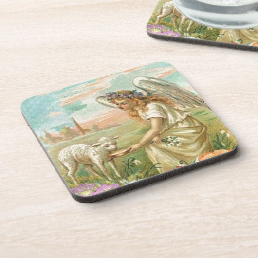 glücklicher Ostergel Untersetzer (Linke Seite)