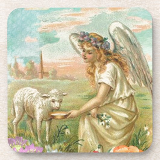 glücklicher Ostergel Untersetzer (Vorderseite)