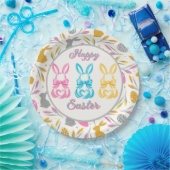 Glücklicher Osterhase Coquette Pappteller (Party)