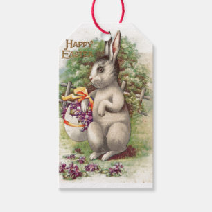 Glücklicher Osterhase Geschenkanhänger