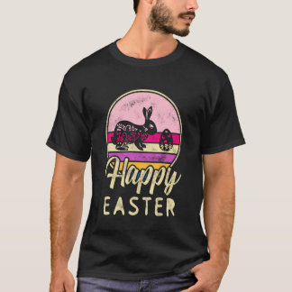 Glücklicher Osterhase Hasen Kinder Retro-Design Kl T-Shirt