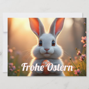 Glücklicher Osterhase im Zauber des Frühlings