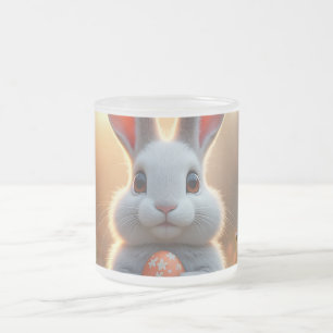 Glücklicher Osterhase in der Magie des Frühlings Mattglastasse