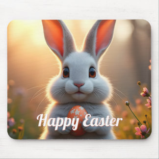 Glücklicher Osterhase in der Magie des Frühlings Mousepad