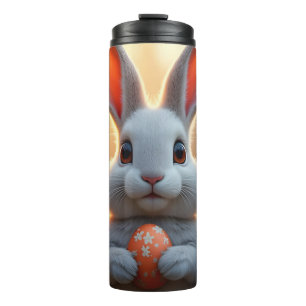 Glücklicher Osterhase in der Magie des Frühlings Thermosbecher