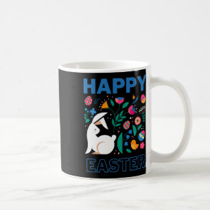 Glücklicher Osterhase mit osteuropäischem Volkskun Kaffeetasse
