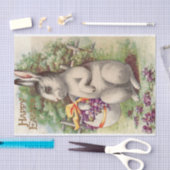 Glücklicher Osterhase Seidenpapier (Handwerk)