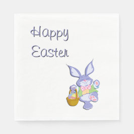 Glücklicher Osterhase Serviette