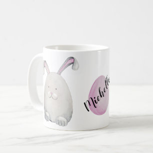 Glücklicher Osterhase Wasserfarbe Handgemalt Kaffeetasse