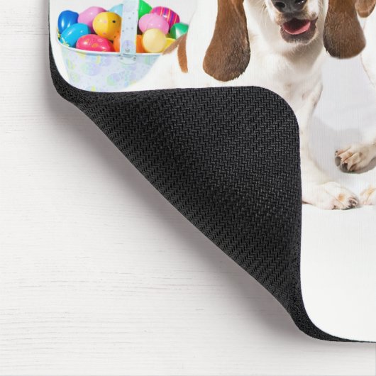 Glücklicher Ostern-Dachshund Mousepad (Ecke)