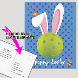 🐰 glücklicher Ostern für Pickleballer, niedliche Postkarte