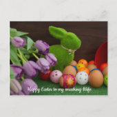 Glücklicher Ostern für Pickleballer, schöne Postka Postkarte (Vorderseite)