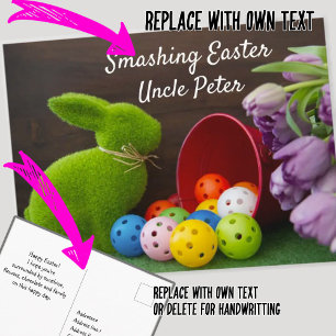 Glücklicher Ostern für Pickleballer, schöne Postka Postkarte