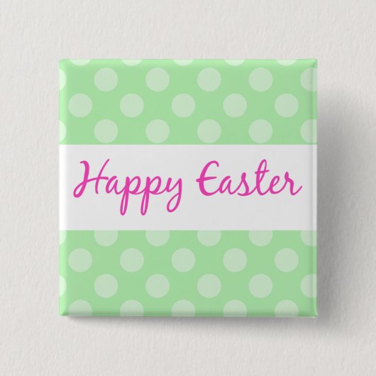 Glücklicher Ostern-Knopf Button (Vorderseite)