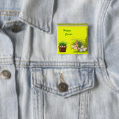 Glücklicher Ostern-Knopf Button (Beispiel)