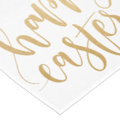 Glücklicher Ostern-Tabellen-Läufer Mittelgroßer Tischläufer (Ecke)