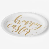 Glücklicher OsternpapierTeller Pappteller (Schrägansicht)
