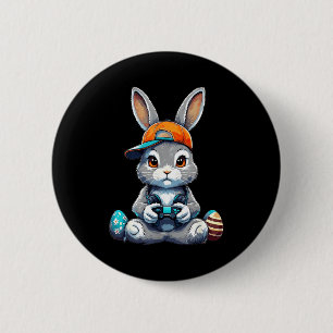 Glücklicher Ostertag Bunny Ei Videospiel Kinder Mi Button