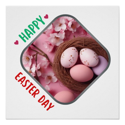 Glücklicher Ostertag - Glück Poster (Vorderseite)