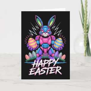 Glücklicher Ostertag Jungen Hase Ei Videospiel Kin Karte