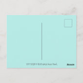 GLÜCKLICHER OSTFLUTTERBUN-RABBIT, FUNNY BUNNY FAIR POSTKARTE (Rückseite)