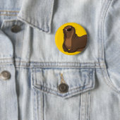 Glücklicher Otter-Knopf Button (Beispiel)