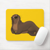 Glücklicher Otter Mousepad (Mit Mouse)