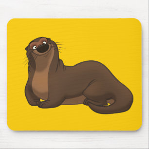 Glücklicher Otter Mousepad
