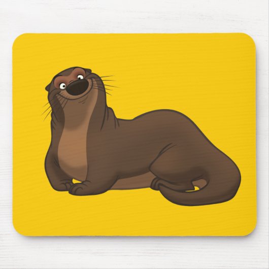 Glücklicher Otter Mousepad (Vorne)
