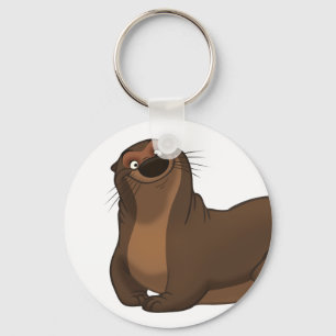 Glücklicher Otter-Schlüsselanhänger Schlüsselanhänger