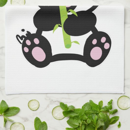 Glücklicher Panda Handtuch (Gefaltet)
