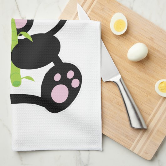 Glücklicher Panda Handtuch (Viertel Falte)