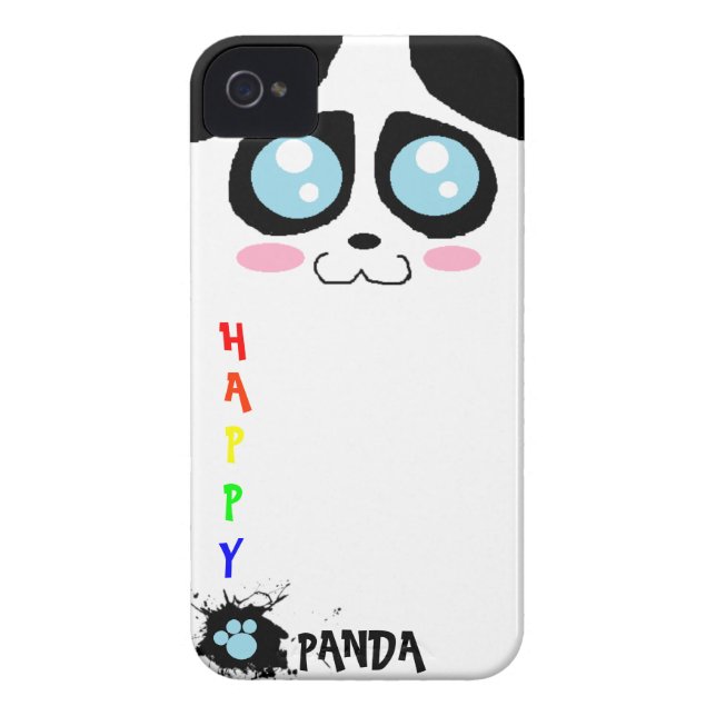 glücklicher Panda iphone 4 Fall Case-Mate iPhone Hülle (Rückseite)