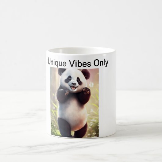 glücklicher Panda Kaffeetasse (Mittel)