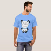 Glücklicher Panda sitzend T-Shirt (Vorne ganz)