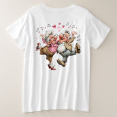 Glücklicher Papa #2 Große Größe T-Shirt (Design Rückseite)