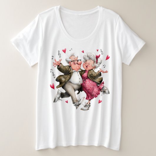 Glücklicher Papa  Große Größe T-Shirt (Design vorne)