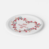 Glücklicher Pappteller des (Schrägansicht)