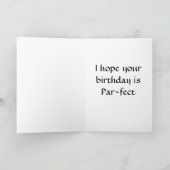 GLÜCKLICHER PAR-FECT-BIRTHTAG KARTE (Innenseite)
