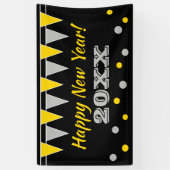 Glücklicher Party-Banner mit bunten Flags Banner (Vertikal)