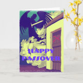 Glücklicher Passahfest-Engel Karte (Gelbe Blume)